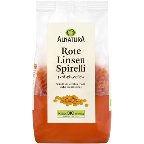 Spirelli de lentilles corail ALANATURA pour en finir avec la fatigue après repas pâtes légères