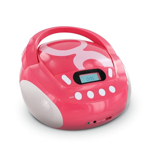METRONIC Gulli 477148 Lecteur CD-MP3 avec Port USB - Rose