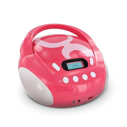 Metronic Gulli Radio/bärbar CD-/MP3-spelare för barn, med USB-port