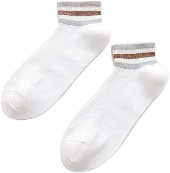 3 Pairs Of Men's Socks In The Tube Striped Thin Breathable