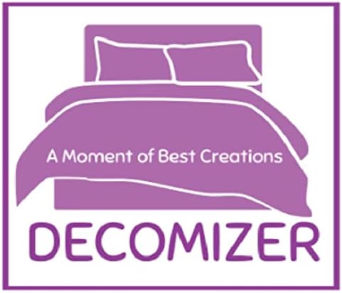 DECOMIZER Luxurious Glace Cotton Duvet Cover, Comforter, Rajai, Blanket, Quilt Cover King Size 90"x100" Inches - Aqua Bush