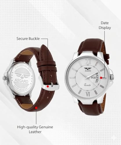 Image of ASGARD Men's Quartz Watch, with Day and Date