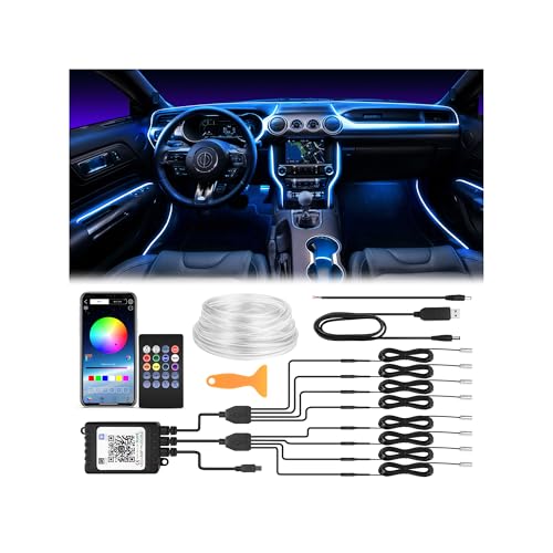SS VISION Interior Car LED Strip Lights 400 inches Fiber