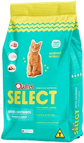 Ração Select Quatree Gatos Castrados Frango e Arroz – 1kg