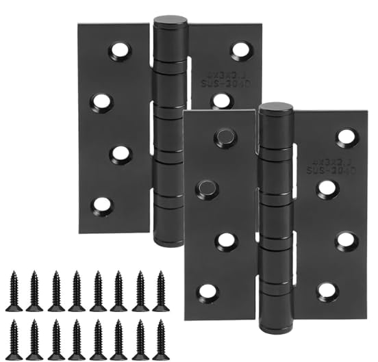 Charnière de porte à roulement à billes anti-grincement en inox 304 noir très résistante