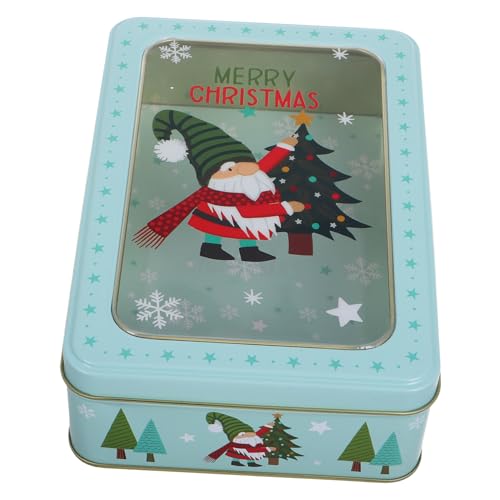 TOPPERFUN Caja de galletas de hojalata latas de pastel con tapas tarro de galletas de jengibre tarro de galletas de otoño titular de la tarjeta de planchar