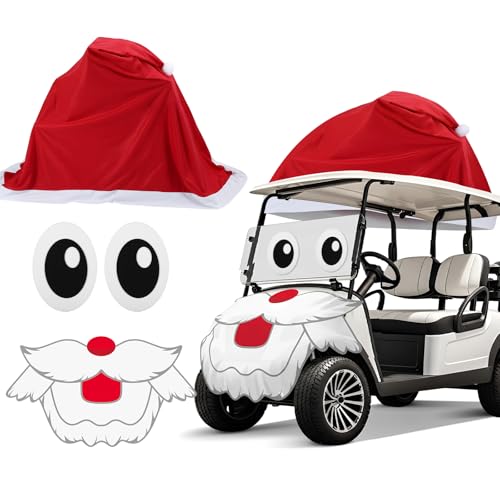 Soulchen Santa Hat Golf Cart Cover Kit