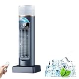 Turmventilator Mit KüHlung, Ventilator Leiser FüRs Schlafzimmer, Turmventilator Mit WasserküHlung, Tragbare Klimaanlage RaumküHler, Luftbefeuchter Und LuftküHler, FüR Schlafzimmer BüRo Wohnzimmer 、A