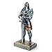 Amoysanli Medieval Knight Statue King's Guard Medieval Decor Polyresin Knight Swordsman Armor Statue Top Collection as Gift 15.12 Inch (Blue)