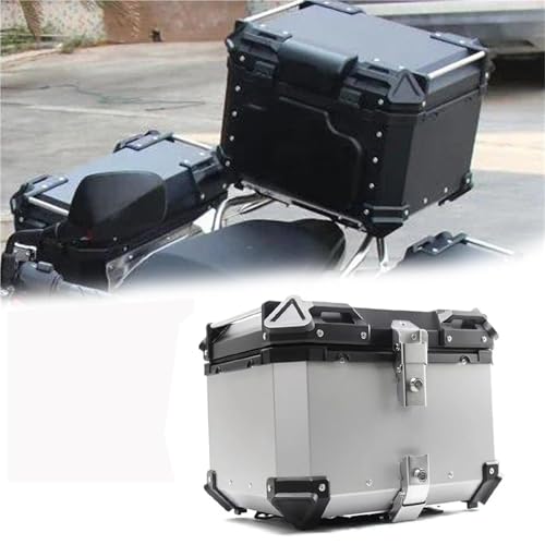 Top case CFMOTO MT800 étanche en aluminium avec sacoches de selle et boîte outils Silver D