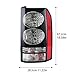 qunyimog 1 Set LED Tail Lights Compatible For Land Rover Discovery 3/4 2004-2016 Rear Lights Stop Brake Lamp Driving Running Light Rear Fog Lights