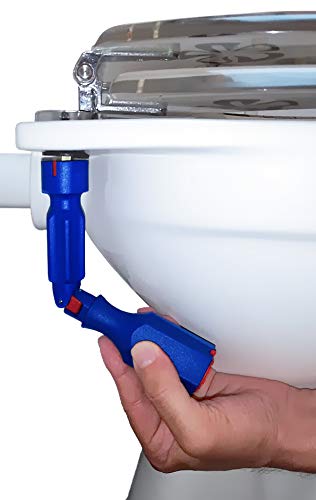 Rela Innovativ Montageschlüssel mit Gelenk, Montage WC-Sitz | Flügelmutter und Schraubenköpfe, Kunststoff, Ø 3,5 cmx 19,5 cm, 0246DV_SML