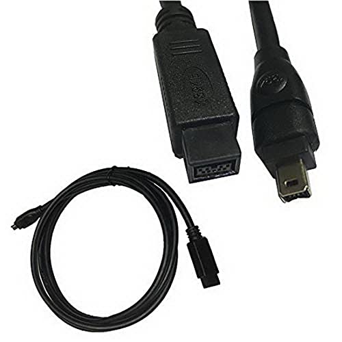 AKNPMHT Firewire �P�[�u�� Firewire 800/400�P�[�u�� 9�s�� �I�X - 4�s�� �I�X IEEE1394�f�o�C�X���� FireWire800 - FireWire400 �P�[�u�� �A�t�@�C�A���C���[�P�[�u�� (1.8M)