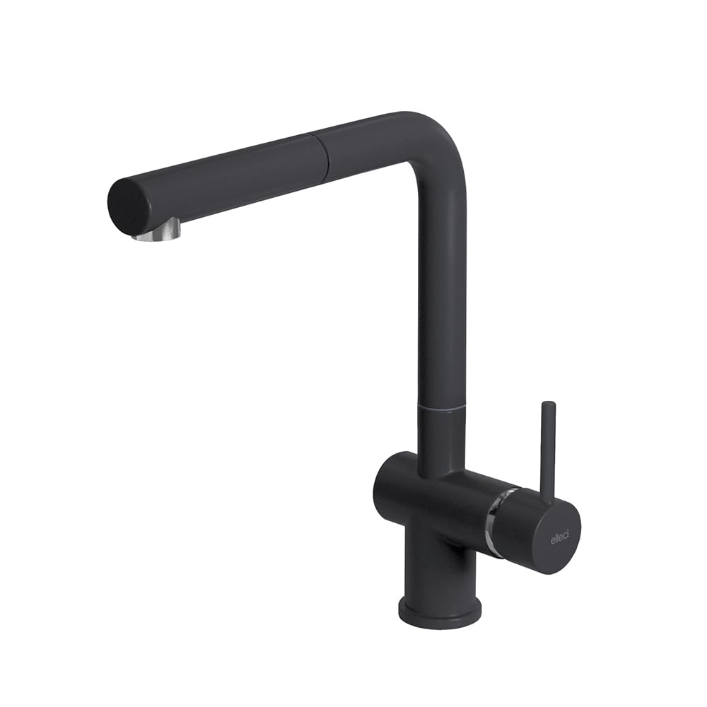 Elleci | Rubinetto cucina Granitek | STREAM PLUS | Colore : G40 Nero