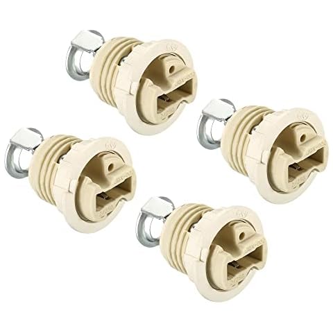 PATIKIL G9 Ceramic Lamp Holder with Cable Cover