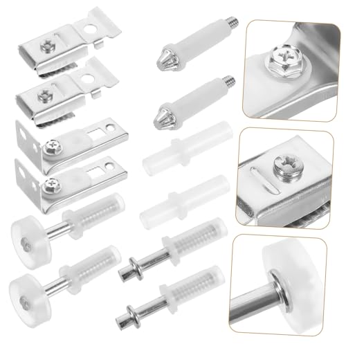 Kit de herrajes para puertas correderas y plegables WOONEKY de acero inoxidable, 12 piezas miniatura 2