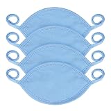 HIFOT Faja bebe ombligo recien nacido suave 4 piezas,Faja hernia umbilical accesorios bebe recien nacido linda caricatura abrigo cálido para el ombligo del bebé-Azul