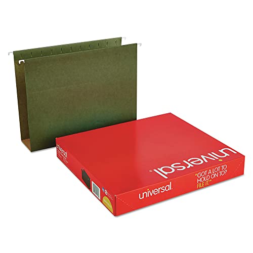 Classeurs dossiers suspendus Universal 14143 en carton vert 7,6 cm lot de 25 pour bureau