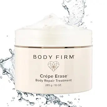 BODY FIRM Crepe Erase Body Repair Treatment, Anti-Aging Wrinkle Cream, Support Skins Natural Elastin & Collagen Production - 10oz