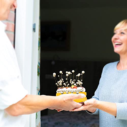 Party Propz Crown Cake Topper for Girl's Birthday Decoration Kit - 1Pc Girl Crown for Birthday Queen Decoration, Pearl Topper, Cake Decoration Items, Bday Girl Accessories