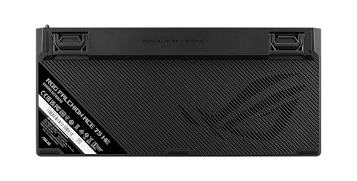 Image of ASUS ROG Falchion Ace 75 HE Wired Analog /Hall Effect Gaming Keyboard - 75% TKL, USB, Hot Swappable HFX V2 Magnetic Switch, Rapid Trigger, 8KHz Polling, PBT Keycap, Carry Case, Web-based Config - Black