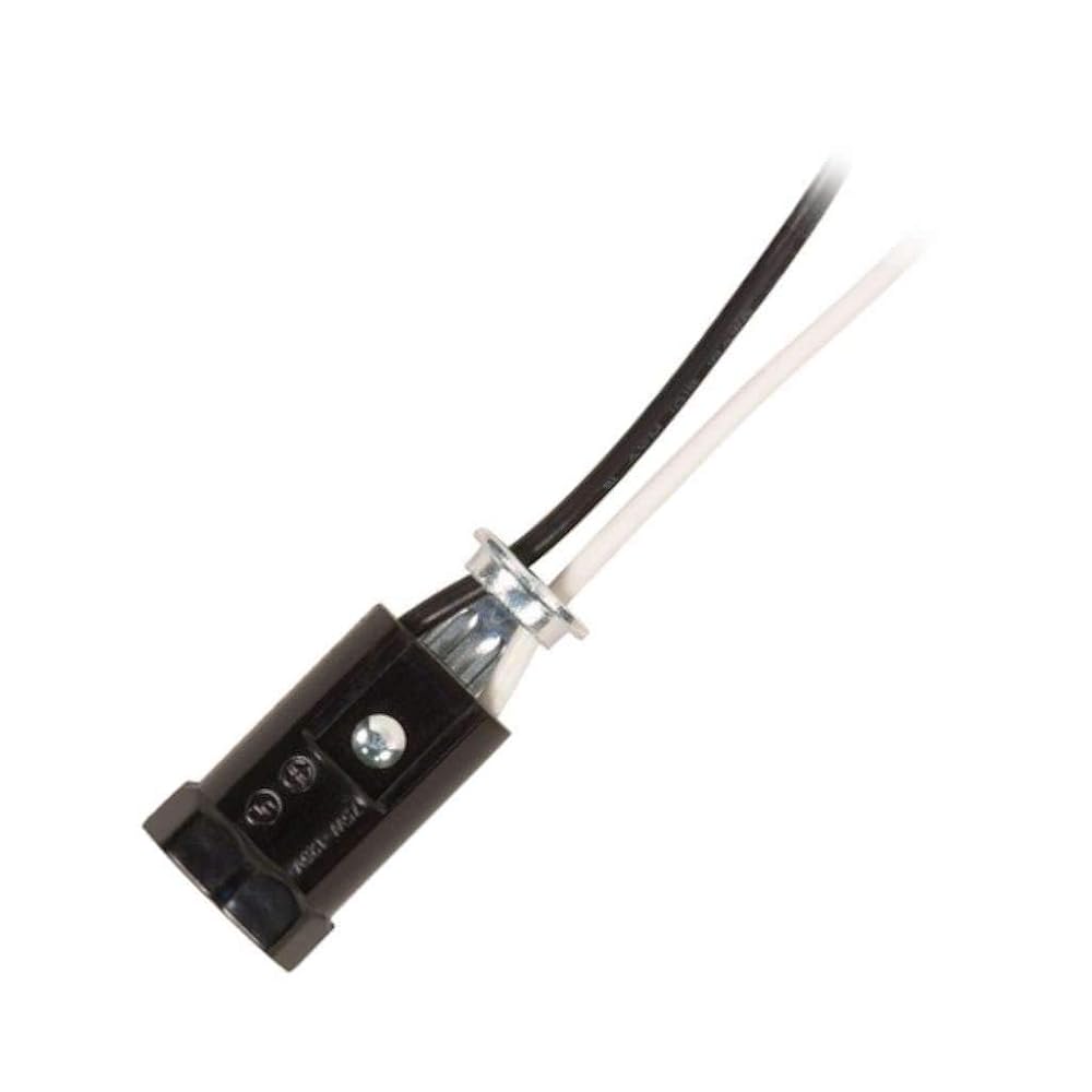 Satco 80-1146 Phenolic Candelabra Sockets with Leads