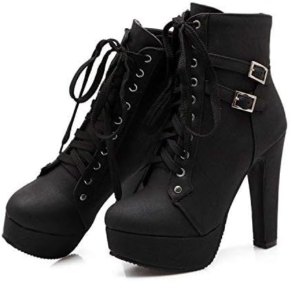 platform lace up booties