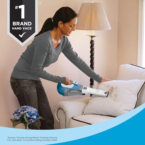 BLACK+DECKER dustbuster AdvancedClean Handheld Vacuum Cordless, Compact Home and Car Vacuum with Crevice Tool, Rotating Nozzle and Charging Station, Large Dust Bowl (CHV1410L) by BLACK+DECKER - Image 5