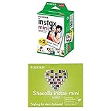 instax Mini Film, Doppelpack + Shacolla Herz