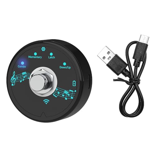 Sarini Controller Midi Bluetooth a Pedale Pedale Midi Ricaricabile Portatile Controller di Effetti Software Midi Wireless