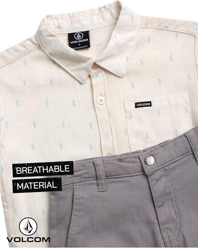 Ensemble short 2 pièces bébé garçon Volcom en lin et sergé pour l'été - 4