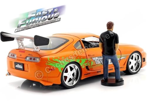 Jada Toys Brian y Toyota Supra 1995 1:18 miniatura 2