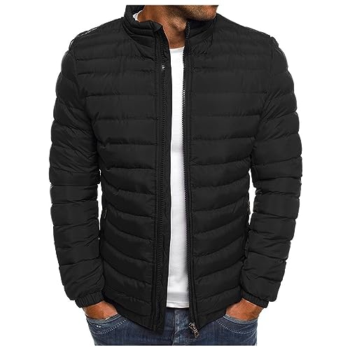 Men's Lightweight Water-Resistant Packable Puffer Jacket Quilted Water Resistant Winter Jacket Coat for Hiking Camping