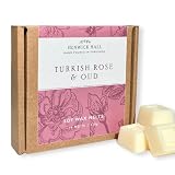 Turkish Rose and Oud Scented Wax Melts | 16 Pack | Soy Wax | Hand Poured | Vegan Friendly | Gift Box