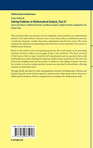 Solving Problems in Mathematical Analysis, Part III: Curves and Surfaces, Conditional Extremes, Curv