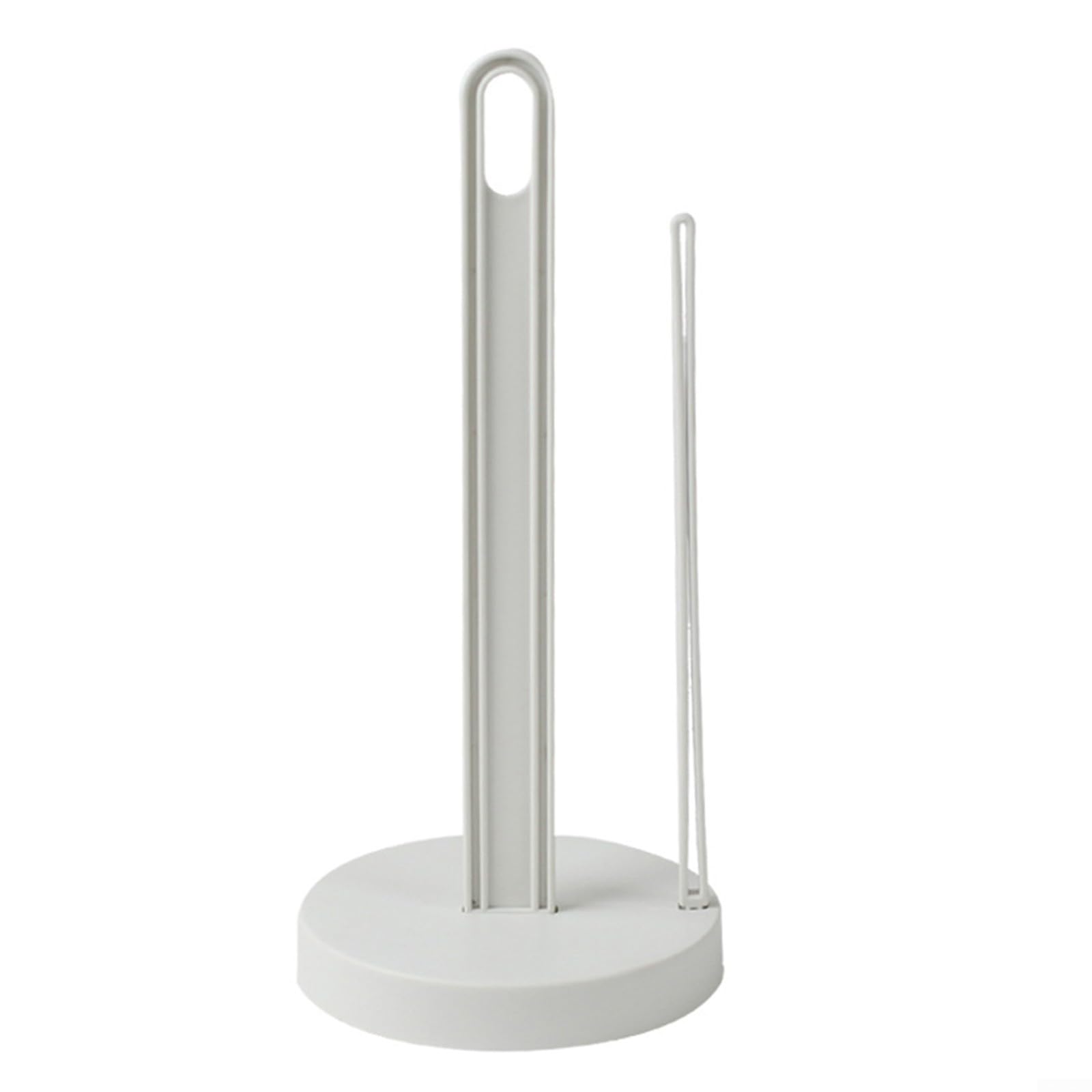 LMYSXAOZ Paper Towel Holder with Suction Cup Base for Firm Grip on Counters Tissue Dispenser Rack Portable Widened Top Handle Convenient Carrying (White)