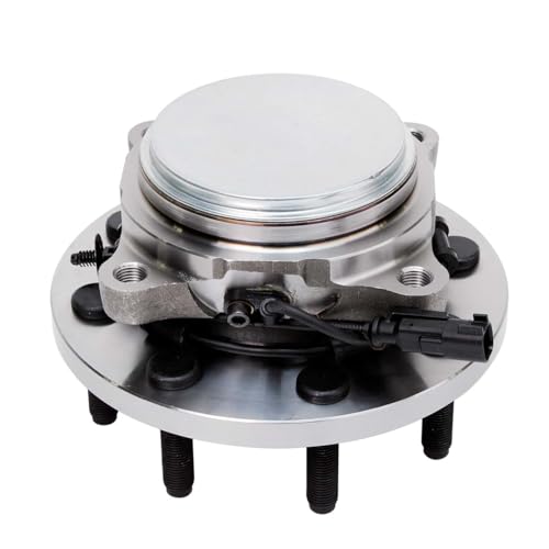 Image of Detroit Axle Replacement for 2012 2013 2014 Ram 2500 3500 [2WD], Front Drilled Brake Rotors w /Ceramic Pads Wheel Hub & Bearing Assembly - 6pc