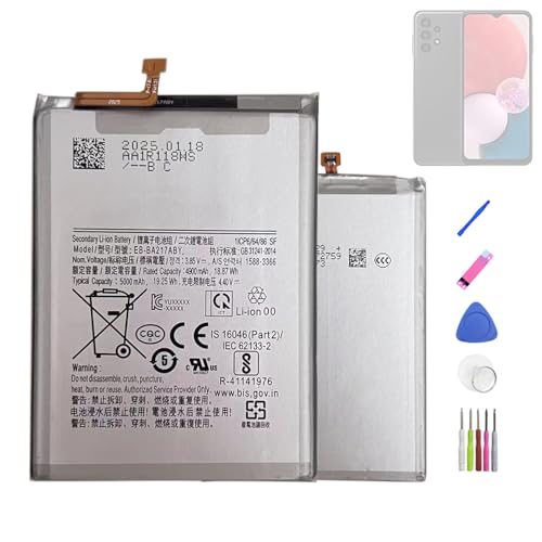 HIGHAKKU Batería de repuesto EB-BA217ABY compatible con Samsung Galaxy A13 4G SM-A135, M12 SM-M127, A04s SM-A047, A02 SM-A022 con herramientas