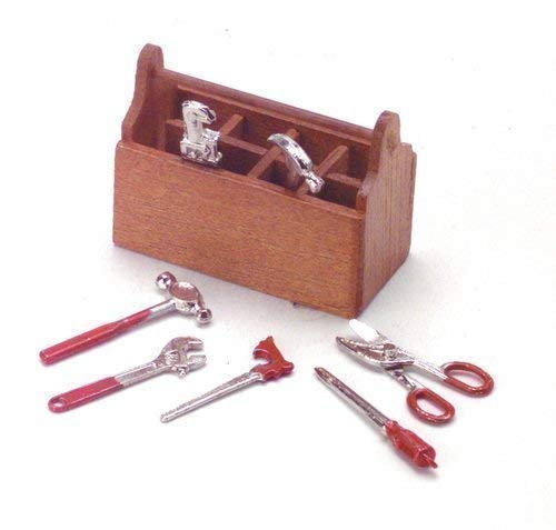 Puppenhaus Miniatur Zubehör Werkzeugbox mit Werkzeug 323 Cover