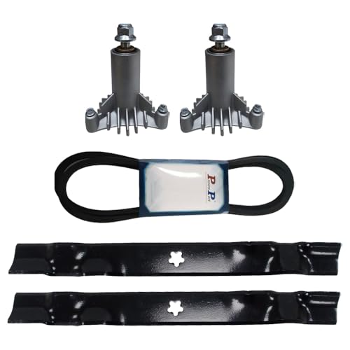 proven part 42 Inch Riding Mower Mulch Blades Mandrels Covered Belt for 134149 144959 130794 82-225