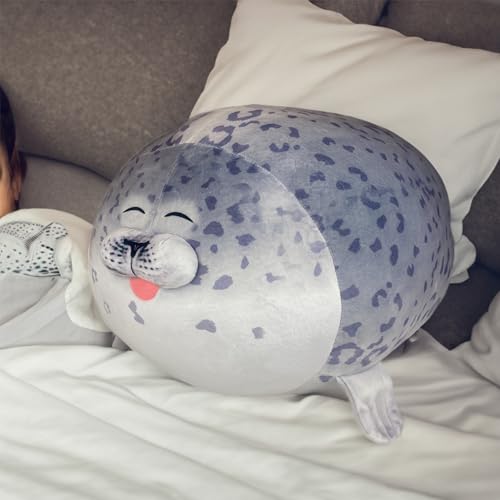 Image of Pineapple Seal Plush Pillow, Giant Stuffed Animal Plushie, Stuffed Seal Plushy Squish Plush Toys, Jumbo Cute Plushies Large Stuffed Animals for Girls, Boys, Kids (24 inch)