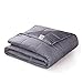 Beauty Kate Weighted Blanket 15 Pounds - 60 x 80 inch Queen, 100% Cotton Weighted Blankets with Glass Beads, Adults Heavy Blanket Grey