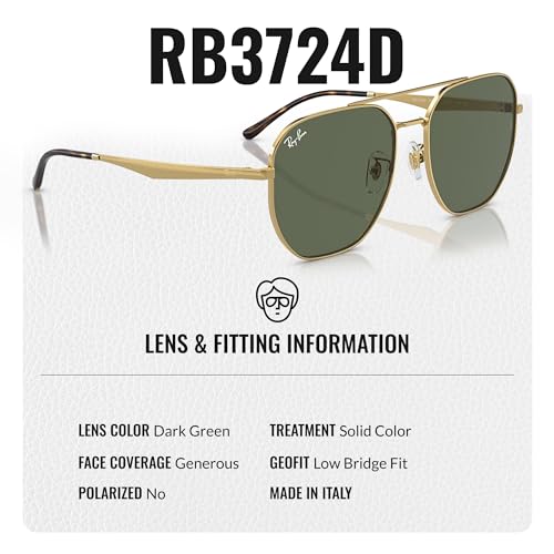 Ray-Ban RB3724D Square-Round Shaped Sunglasses for Men & Women with Official RAYBAN Eyewear Kit4