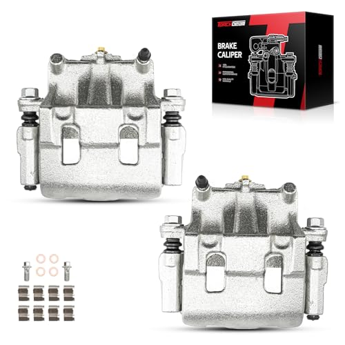 Image of Torchbeam Front Brake Calipers Set for Ford Edge 2011-2014, Mazda CX-9 2007-2015, Lincoln MKX 2011-2015, Front Left and Front Right Calipers with Bracket Replace # 18B5026AS+18B5027AS