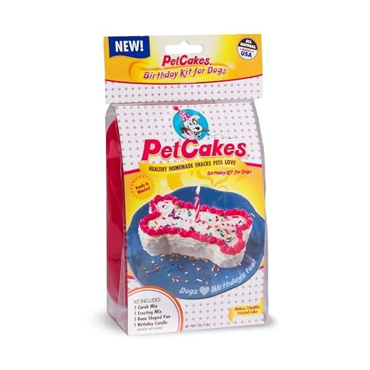 Petcakes Birthday Cake Kit For Dogs, 7" x 4.5" x 3"