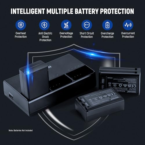 Image of NEEWER NC3-Z1 Triple Slot Battery Charger Kit for NEEWER Z2 Z1 Z760 Z880 TTL Speedlite Flash, 7.4V /2600mAh Li ion Battery, DC 8.4V /5V Output AC USB Charger with AC Power Cord (US Plug)