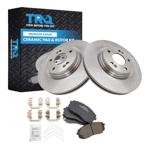 TRQ Front Ceramic Brake Pad & Rotor Kit