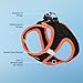 Best Pet Supplies - All Weather Mesh, Reflective, No Pull Harness for Small, Medium Dogs, Cats - Secure with Hook & Loop Fastener, Buckle, Double D-Rings - Orange Trim, XL