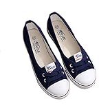  Sommer Frauen Flachmund Espadrilles Lässig Atmungsaktive Wohnungen Runde Zehen Slip On Canvas Slipper Komfort Walking Wandern Sportschuhe