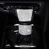 ToBeQueen Bling Car Accessories for Women,7 Pack Sparkly Rhinestone Diamond Steering Wheel Cover Set,Bling Seat Belt Cushion,Shift Knob Cover,Push Start Button Accessories,Car Cup Coaster,Silver
